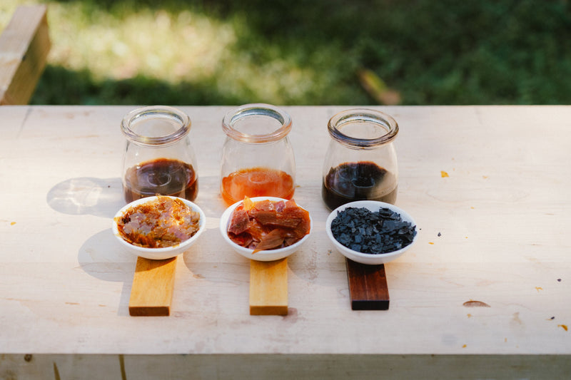 Wax In flakes range — workbench composition