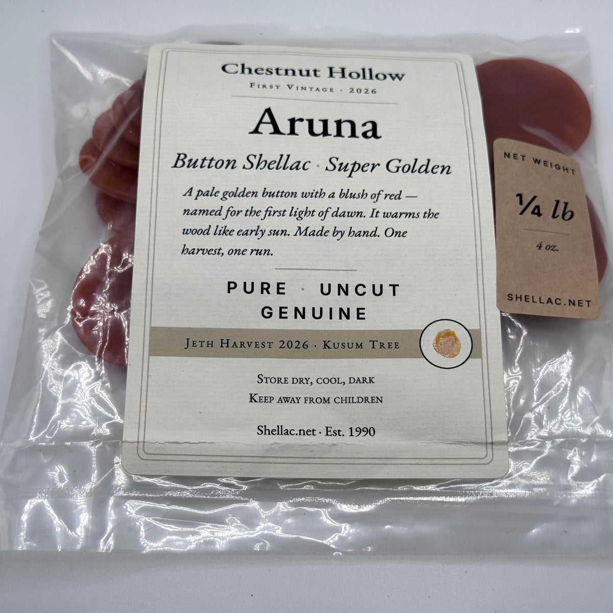 Aruna Super Golden Button Lac