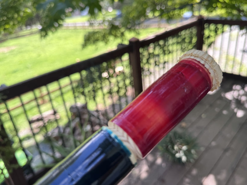 First Edition red meeting bare wood · our bench
