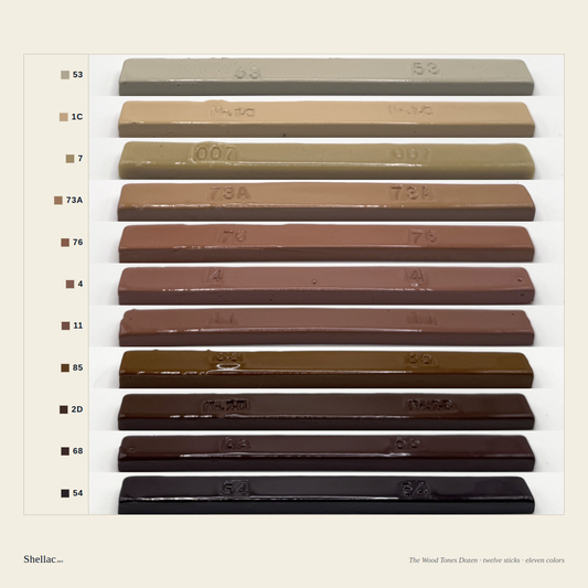 The Wood Tones Dozen — Full-Size Burn-In Stick Set