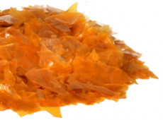 De-waxed Orange Shellac Flakes 1 lb. (16 ounce) — Old World Shellac